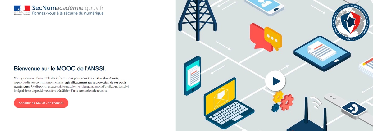 Initiez-vous à la cybersécurité - MOOC de l'ANSSI